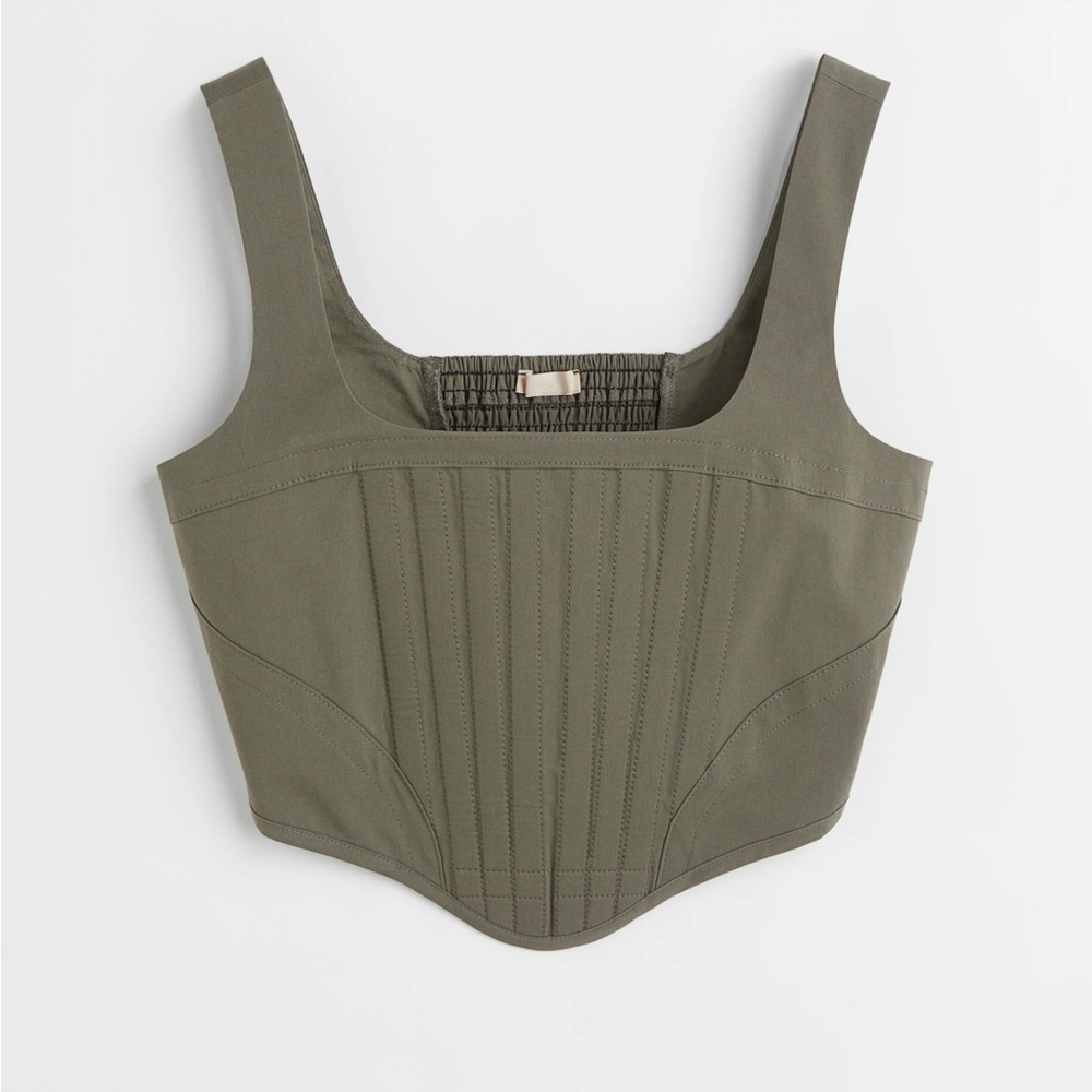 H&M BUSTIER CROP TOP New With Tags